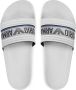 Emporio Armani Platte PVC Logo Sandalen Wit White Heren - Thumbnail 5