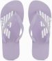 Emporio Armani Platte PVC Logo Tongs Les Violets Purple Dames - Thumbnail 2