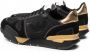 Emporio Armani Heren Sneakers Zwart Leder Polyester Mix Black Heren - Thumbnail 4