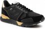 Emporio Armani Heren Sneakers Zwart Leder Polyester Mix Black Heren - Thumbnail 8