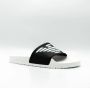 Emporio Armani Logo Print PVC Mules Zwart Wit Black Unisex - Thumbnail 2