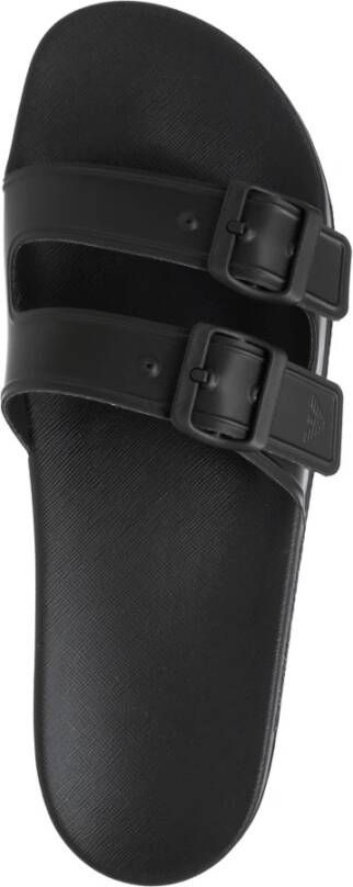 Emporio Armani Slides Black Heren