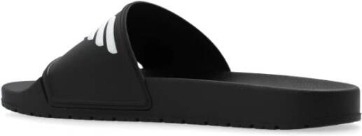 Emporio Armani Slippers met logo Black Heren