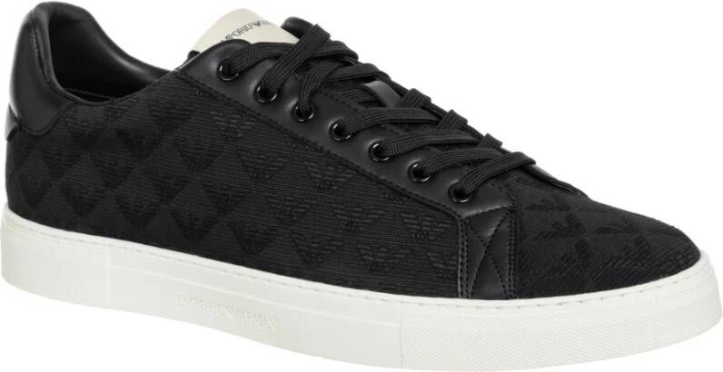 Emporio Armani Stijlvolle Veterschoenen Black Heren