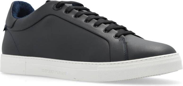 Emporio Armani Sneakers met logo Black Heren