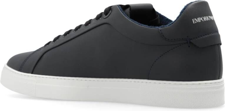 Emporio Armani Sneakers met logo Black Heren