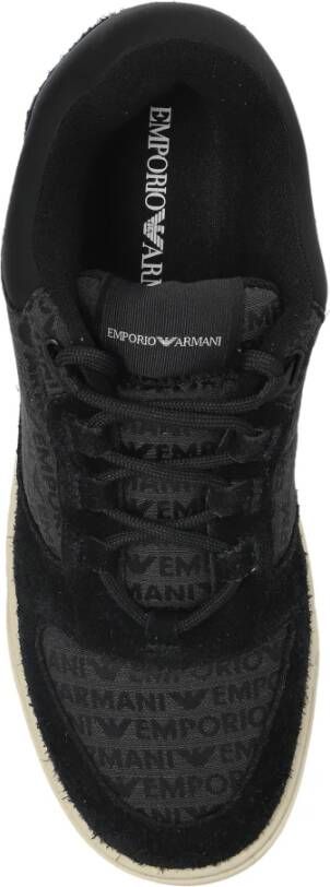 Emporio Armani Sneakers met logo Black Heren