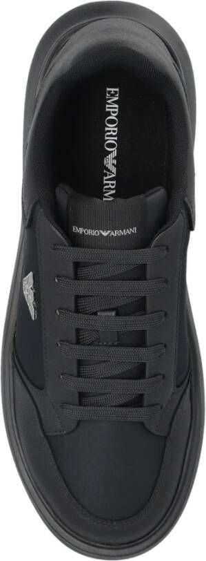 Emporio Armani Sneakers met logo Black Heren