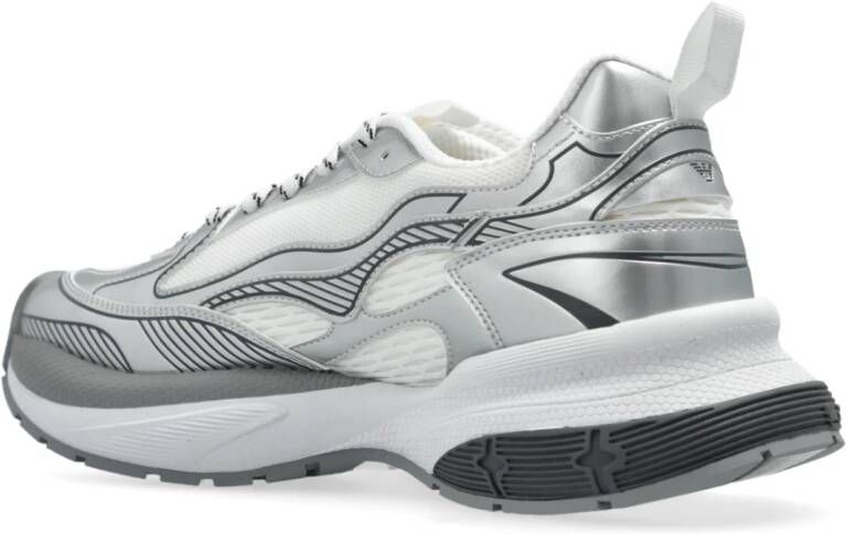 Emporio Armani Sneakers met logo Gray Dames