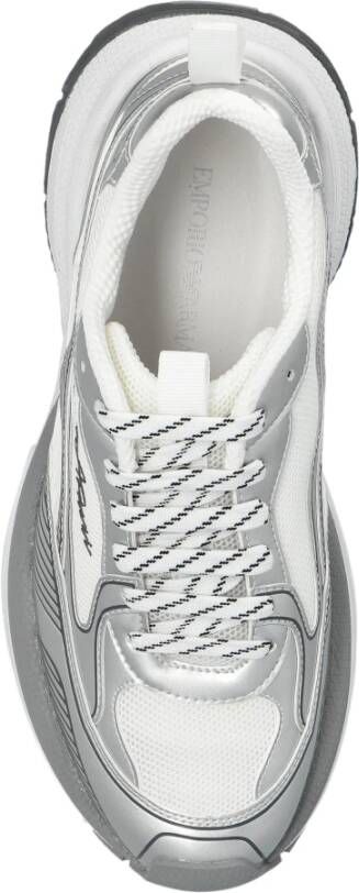 Emporio Armani Sneakers met logo Gray Dames