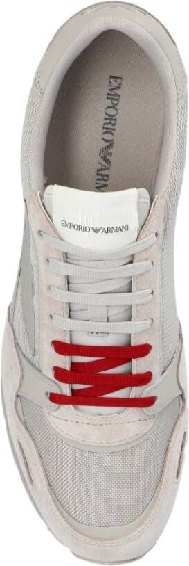 Emporio Armani Sneakers met logo Gray Heren