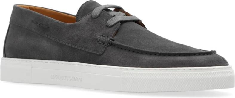 Emporio Armani Sneakers met logo Gray Heren