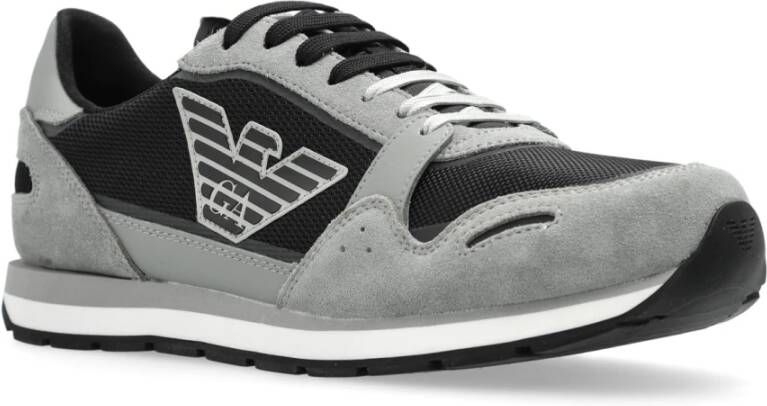 Emporio Armani Sneakers met logo Gray Heren