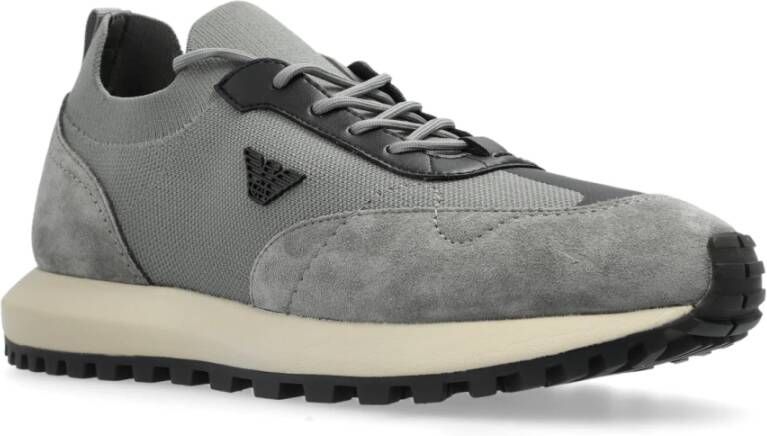 Emporio Armani Sneakers met logo Gray Heren