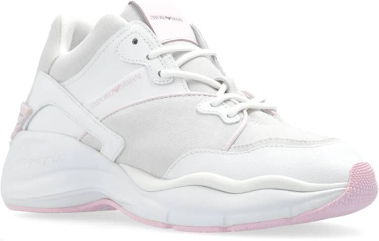 Emporio Armani Sneakers met logo White Dames