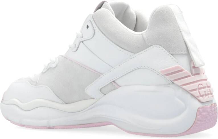 Emporio Armani Sneakers met logo White Dames