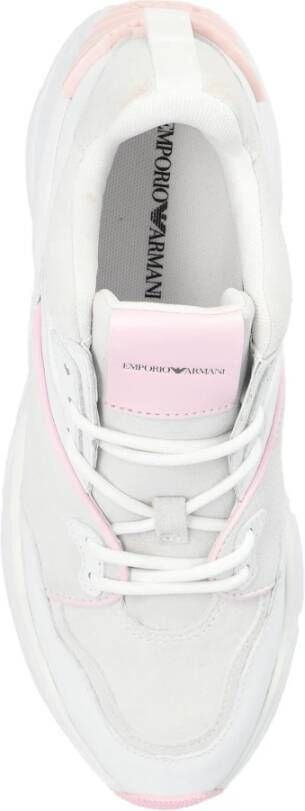 Emporio Armani Sneakers met logo White Dames