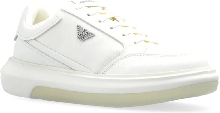 Emporio Armani Sneakers met logo White Heren