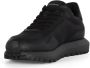 Emporio Armani Sneakers van leer en technische stof Black Heren - Thumbnail 2