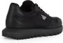 Emporio Armani Sneakers van leer en technische stof Black Heren - Thumbnail 3