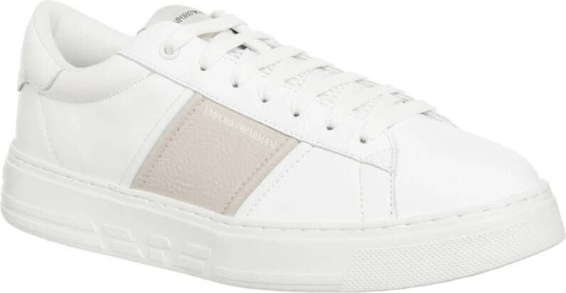 Emporio Armani Stijlvolle Comfort Sneakers White Heren