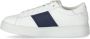 Giorgio Armani Logo Sneakers van Glad Leer White Heren - Thumbnail 7