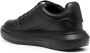 Emporio Armani Zwarte Leren Sneakers met Contrasterend Logo Black Heren - Thumbnail 4