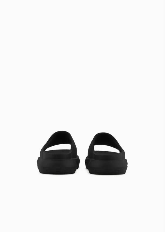 Emporio Armani Sportieve Heren Slippers Comfortabele EVA Binnenzool Black Heren