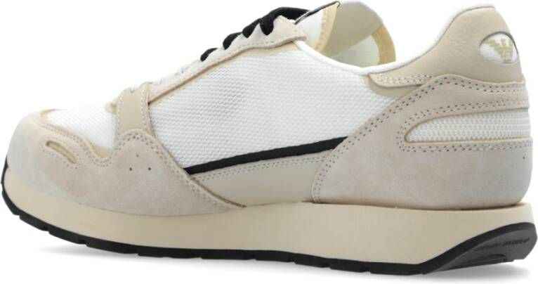 Emporio Armani Sportschoenen met logo Beige Dames