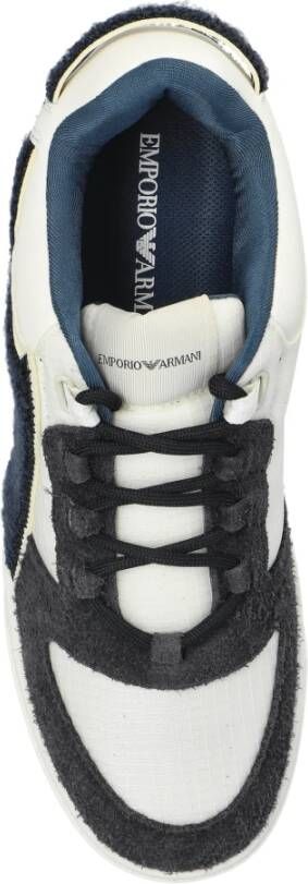 Emporio Armani Sportschoenen met logo Blue Heren