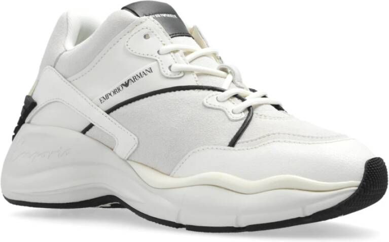 Emporio Armani Sportschoenen met logo Gray Dames