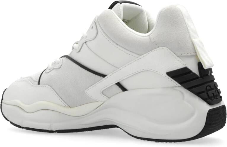 Emporio Armani Sportschoenen met logo Gray Dames