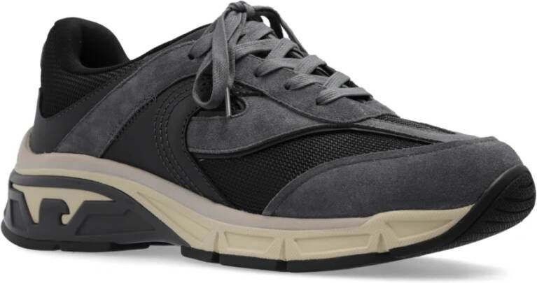 Emporio Armani Sportschoenen met logo Gray Heren