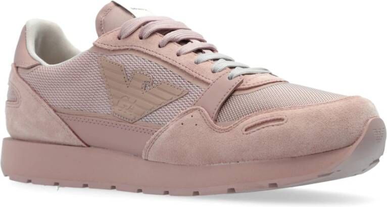 Emporio Armani Sportschoenen met logo Pink Dames