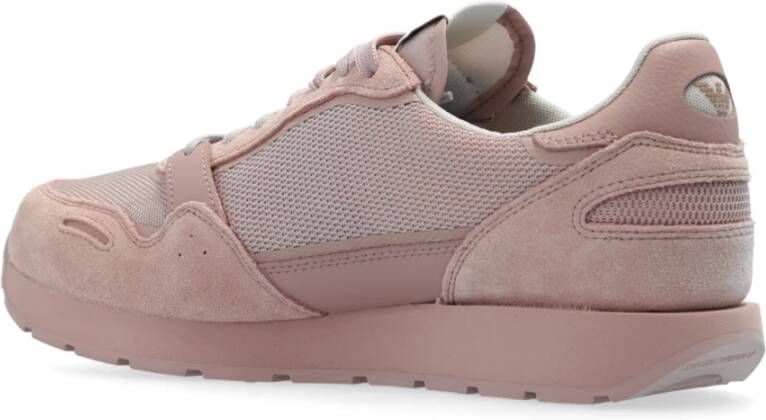 Emporio Armani Sportschoenen met logo Pink Dames