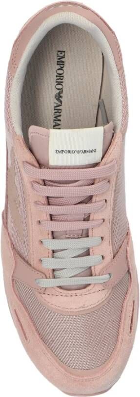 Emporio Armani Sportschoenen met logo Pink Dames