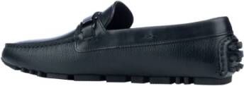 Emporio Armani Stijlvolle Loafers voor Mannen Black Heren