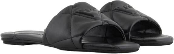 Emporio Armani Stijlvolle Pantoffels voor Mannen Black Dames