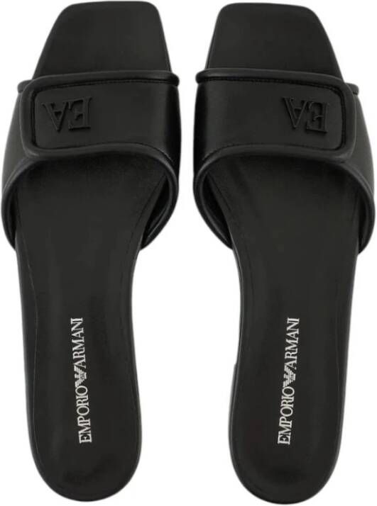 Emporio Armani Stijlvolle Slippers voor Dagelijks Comfort Black Dames