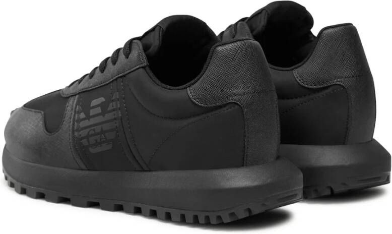 Emporio Armani Stijlvolle Sneakers voor dagelijks gebruik Black Heren