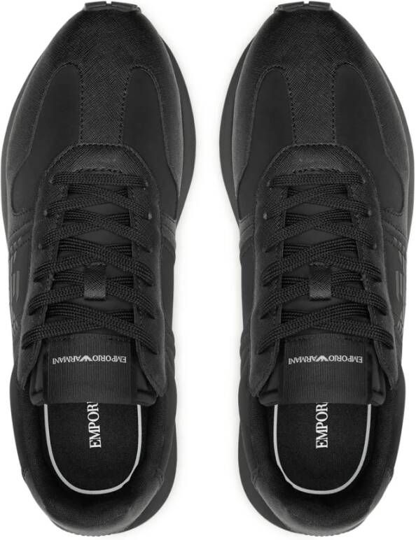 Emporio Armani Stijlvolle Sneakers voor dagelijks gebruik Black Heren