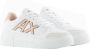 Armani Exchange Contrast Logo Sneakers Xdx147 Optic White Dames - Thumbnail 8