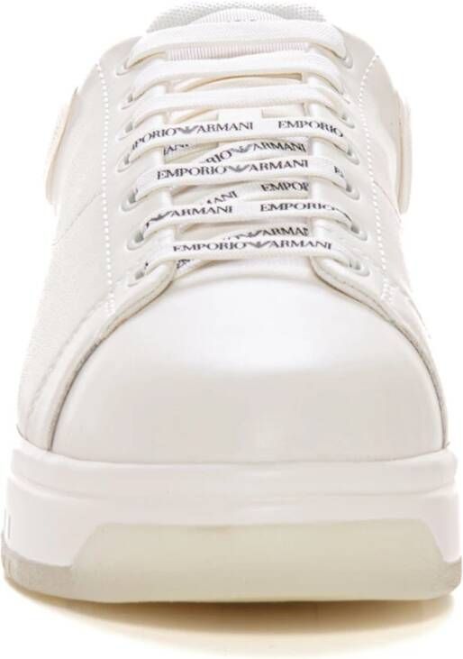 Emporio Armani Vetersluiting High-top Sneaker White Heren