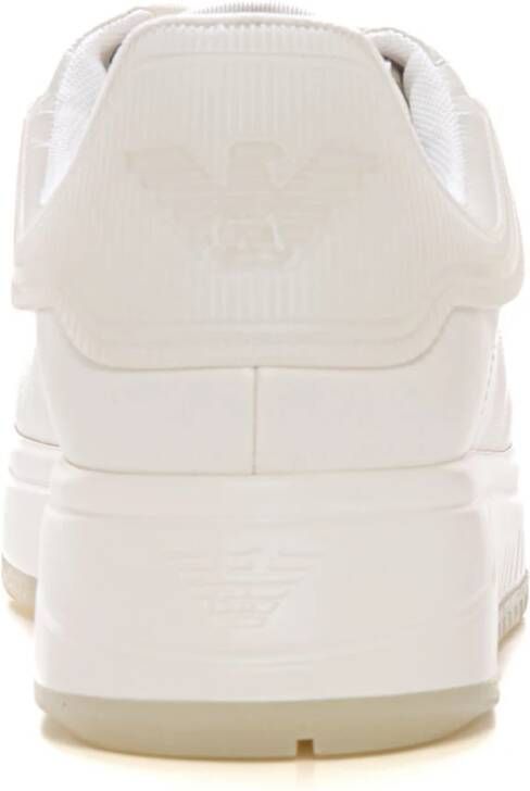 Emporio Armani Vetersluiting High-top Sneaker White Heren