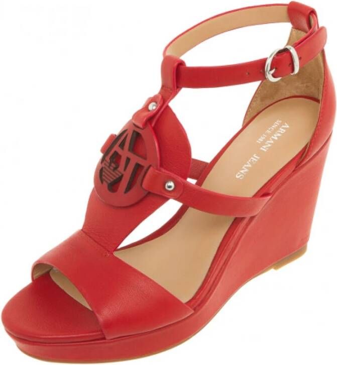 Emporio Armani Wedges Red Dames