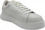 Emporio Armani Witte Leren Heren Sneakers White Heren - Thumbnail 2