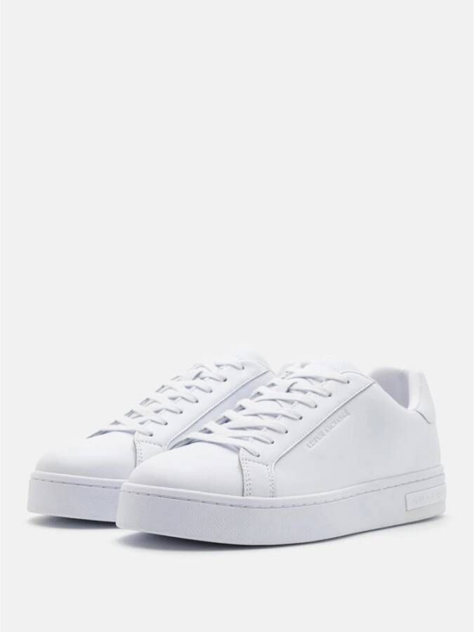 Emporio Armani Witte Sneakers Basic Stijl White Heren