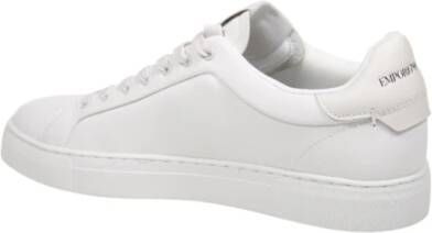 Emporio Armani Witte Vanille Sneaker White Heren