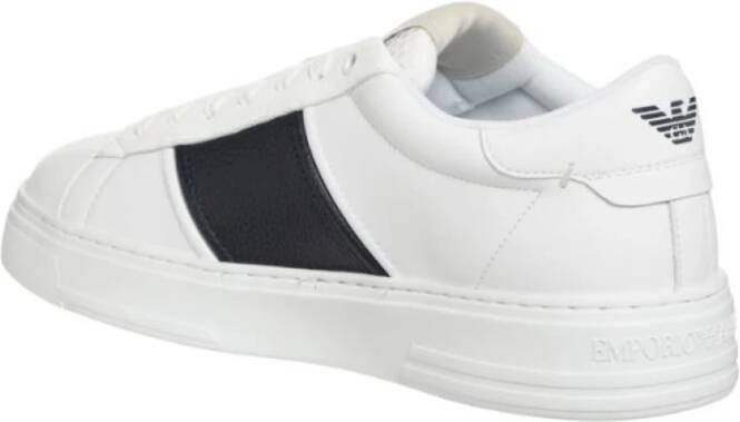 Emporio Armani Witte Veterschoenen White Heren