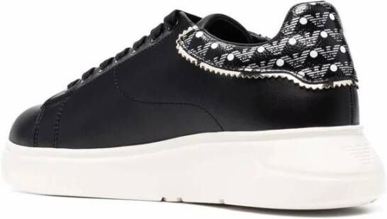 Emporio Armani X3X024Xm702Q534 lederen Sportschoenen Black Dames